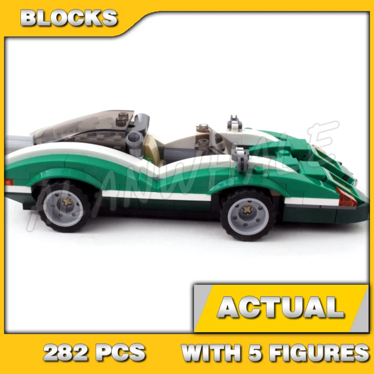 282pcs Super Fighter Green Vehicle The Riddler Riddle Racer Calendar Kite 10630 Building Blocks Boy Compatible With Model