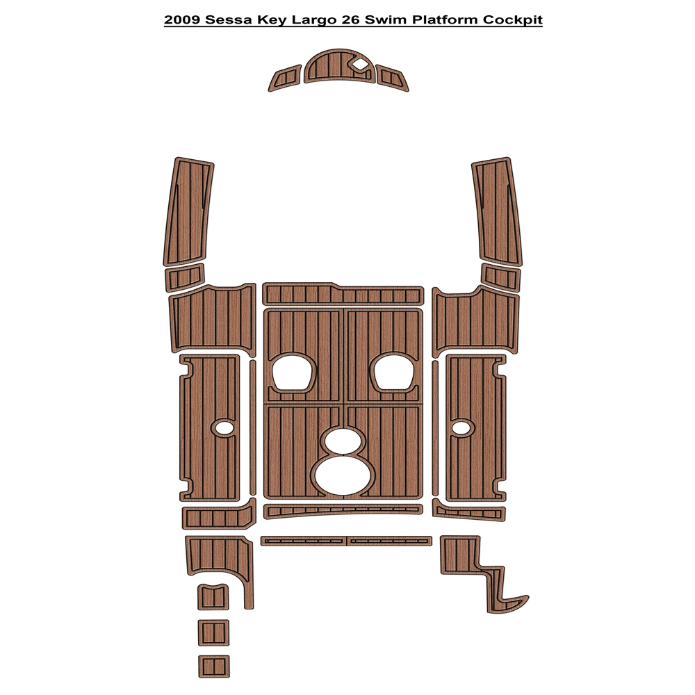 

2009 Sessa Key Largo 26 Swim Platform Cockpit Pad Boat EVA Foam Teak Deck Floor Mat SeaDek Gatorstep Style Самоклеящийся sp9m6dn