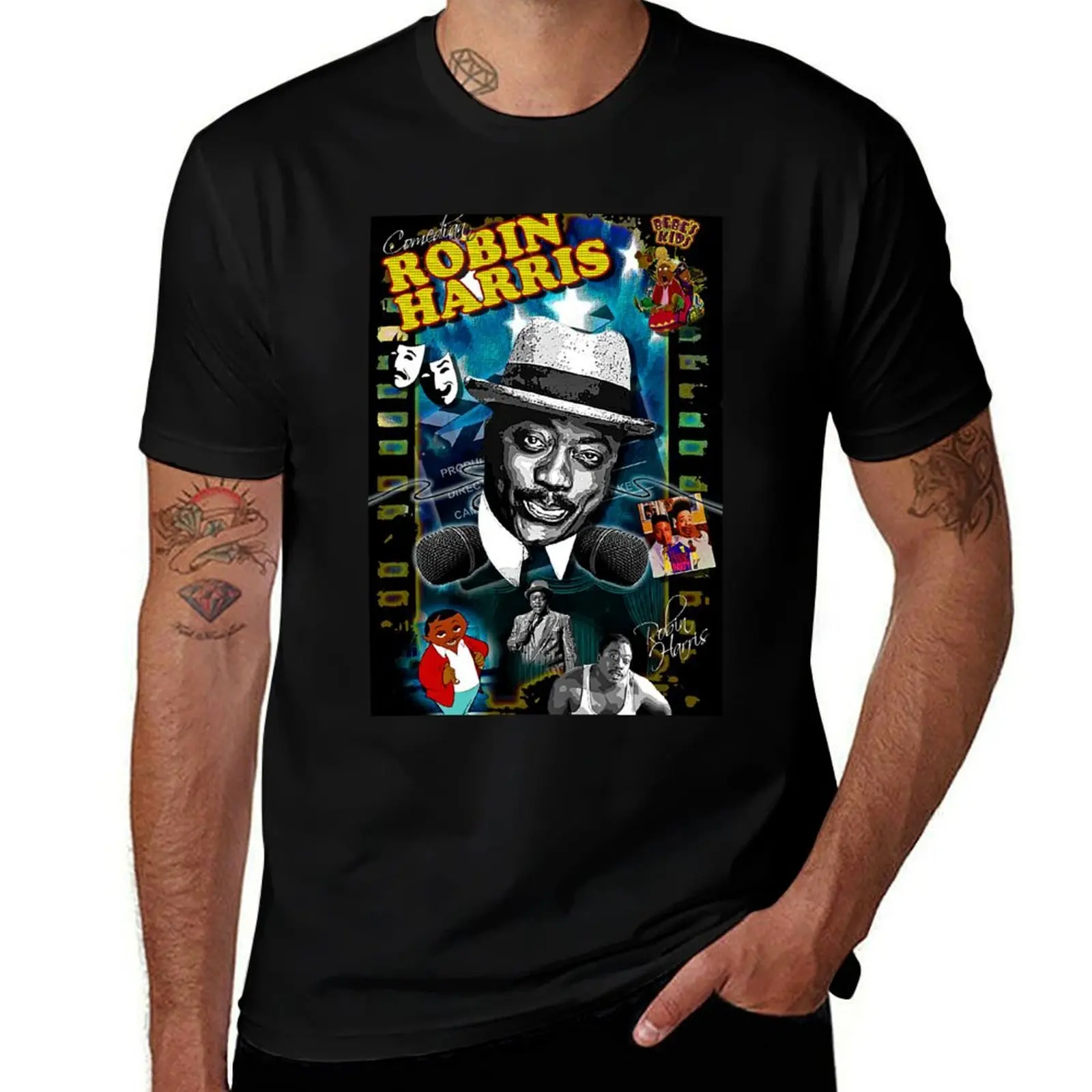 Robin Harris Shirt T-Shirt Summer Print Short Sleeve Tee
