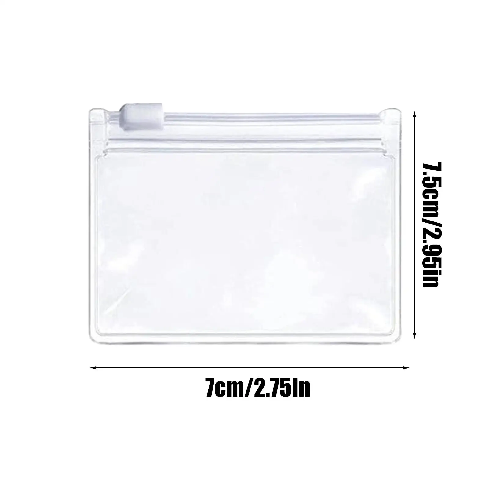 Zipper Bags For Organizing 7 Pieces Transparent Resealable Travel Snack Storage Pouch Waterproof Sealing Bags For Home Kitchen view 6