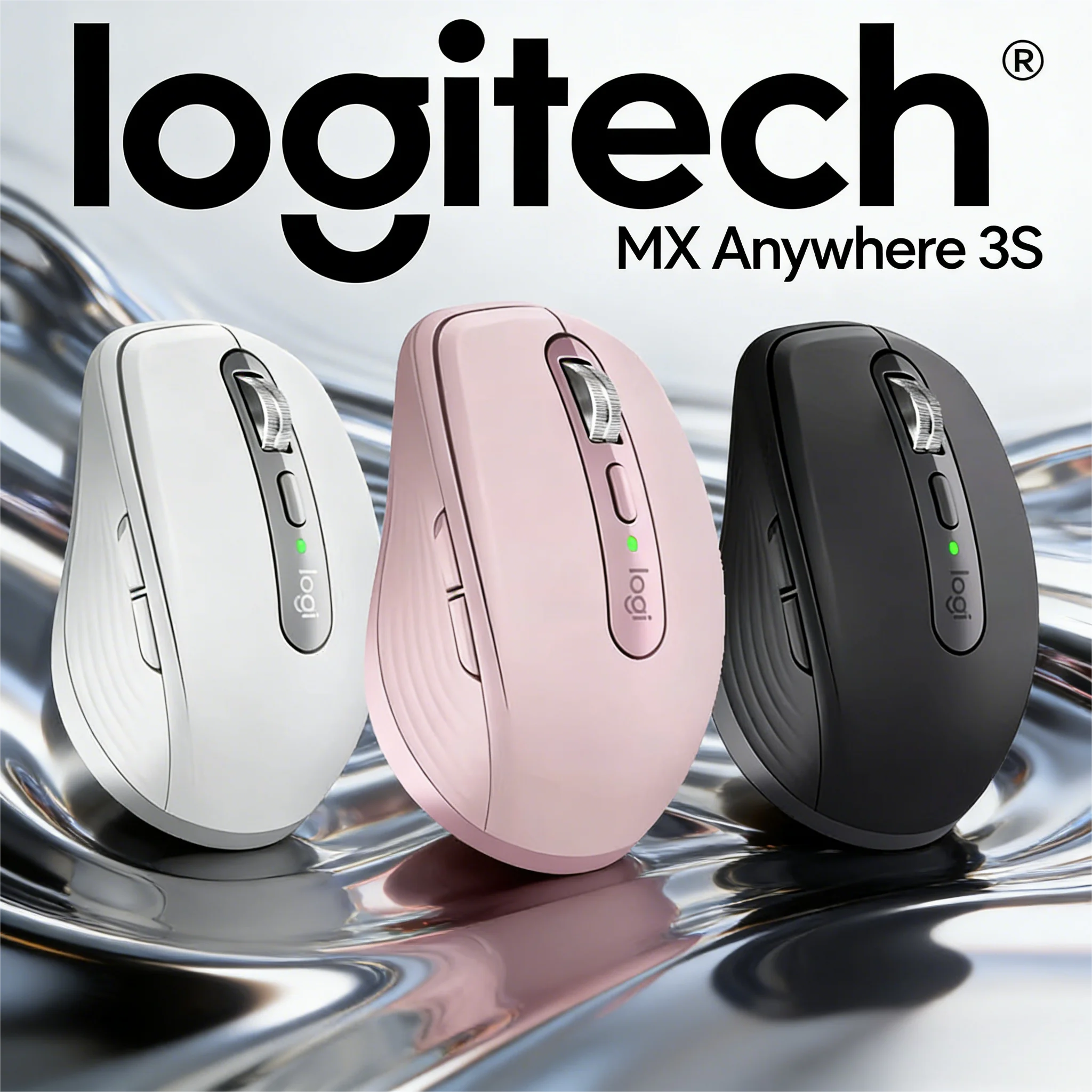 

Logitech MX Anywhere 3S, Ultra-Light & Mini Compact Bluetooth Mouse for Business Office