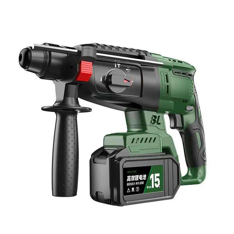 

Бесщеточный перезаряжаемый беспроводной молоток высокой мощности, электрический кирка, большая многофункциональная ударная дрель с литиевой батареей