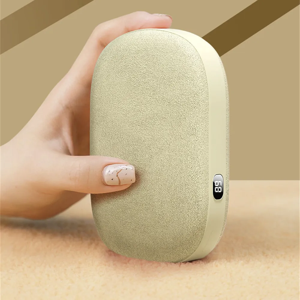 

10000mAh Velvet Hand Warmers Rechargeable USB Electronic Pocket Heater Mini Power Bank Portable rechargeable heater hand warmer