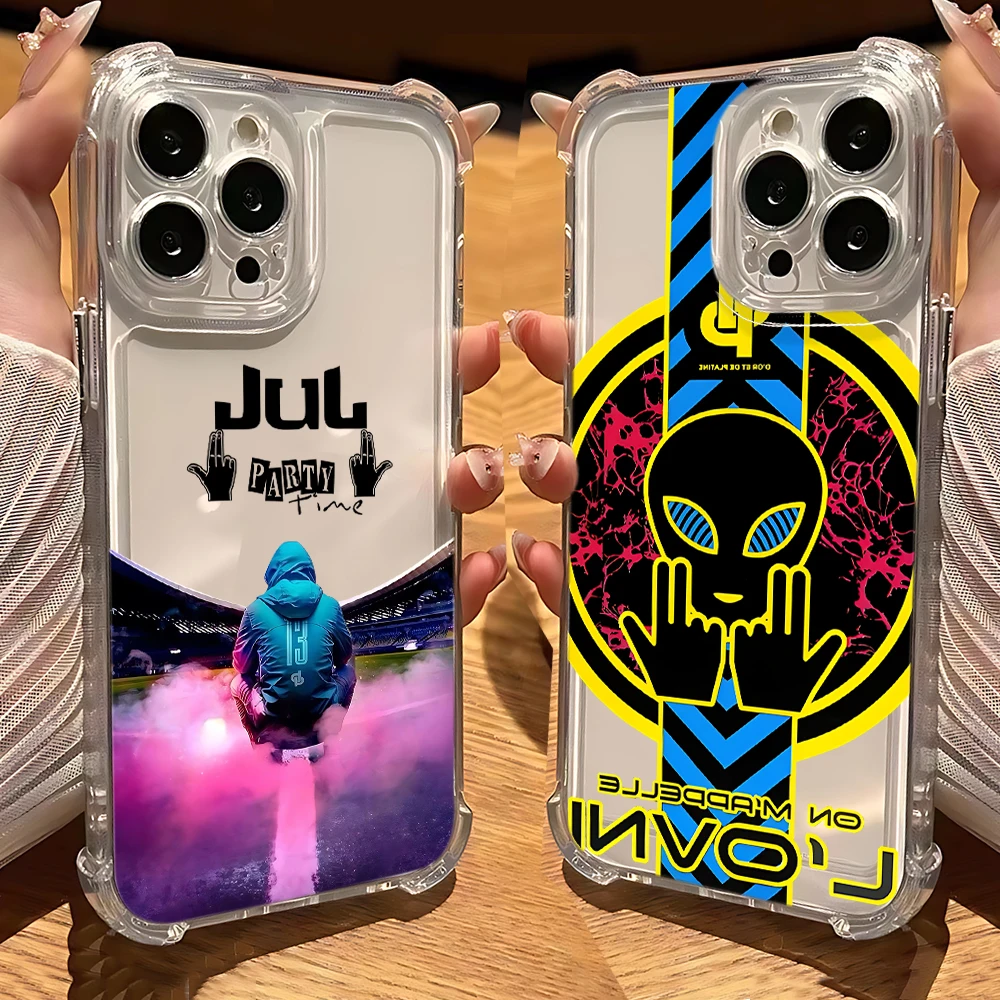 

Rapper JuL C'est Pas Des Lol Phone Case For Oppo Reno12 Reno11 Reno10 Reno8 Reno7 Reno6 Z F T Pro Plus 5G Anti Fall Airbag Clear