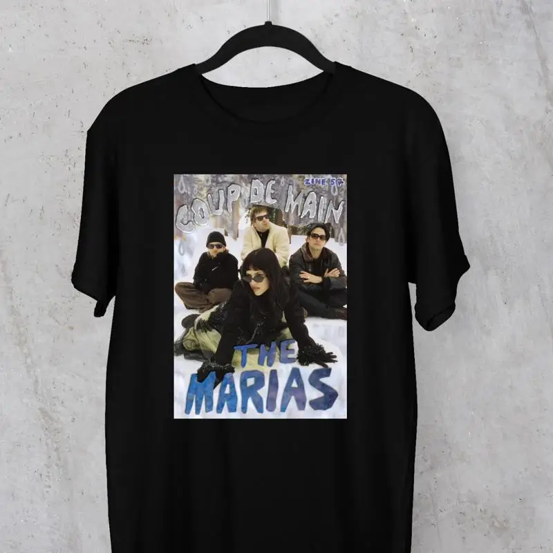 NUEVA camiseta negra The Marias band ALBUM Unisex Todos los tamaños S-5Xl 2F329