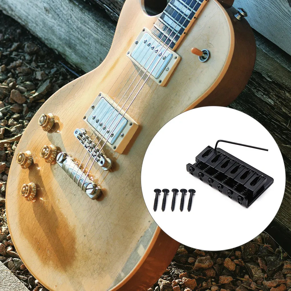 الغيتار جسر ثابت استبدال المعادن جزء السرج الذيل القيثارة