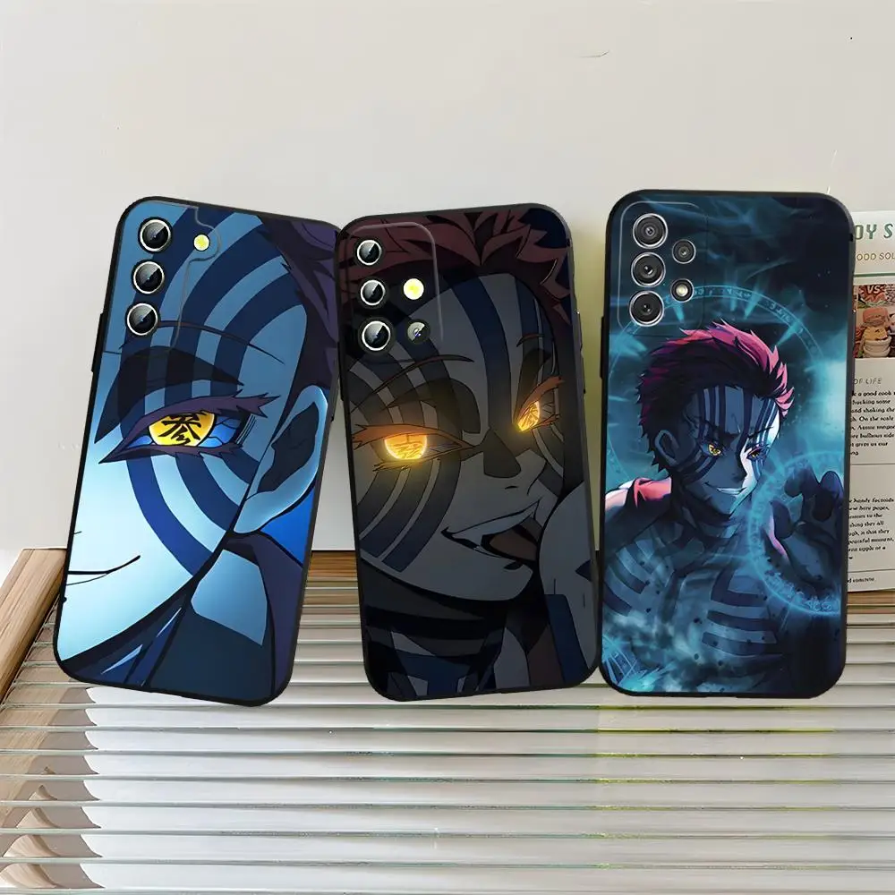 D-Demon S-Slayer Akaza Phone Case Back Cover for Samsung S24 Ultra S22 S23 S20 Fe S21 Plus Galaxy A54 A34 A24 A53 M54 Note 20