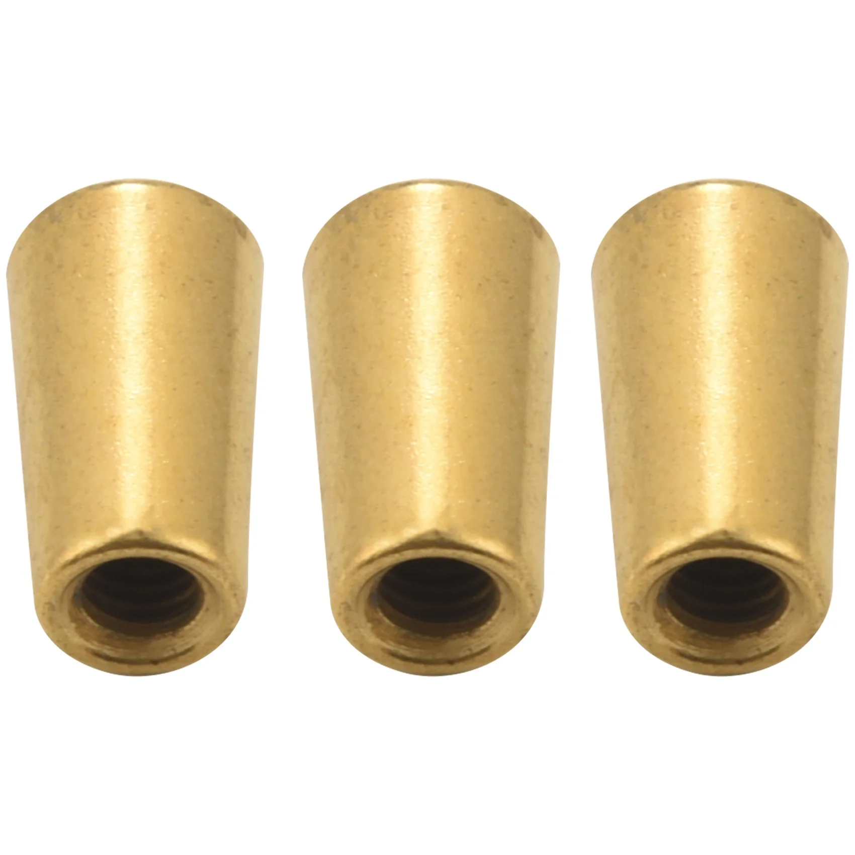 3Pcs Guitar Switch Tip, 3 Way Toggle Switch Knob Tip Cap Copper For Lp Electric Guitar,Gold