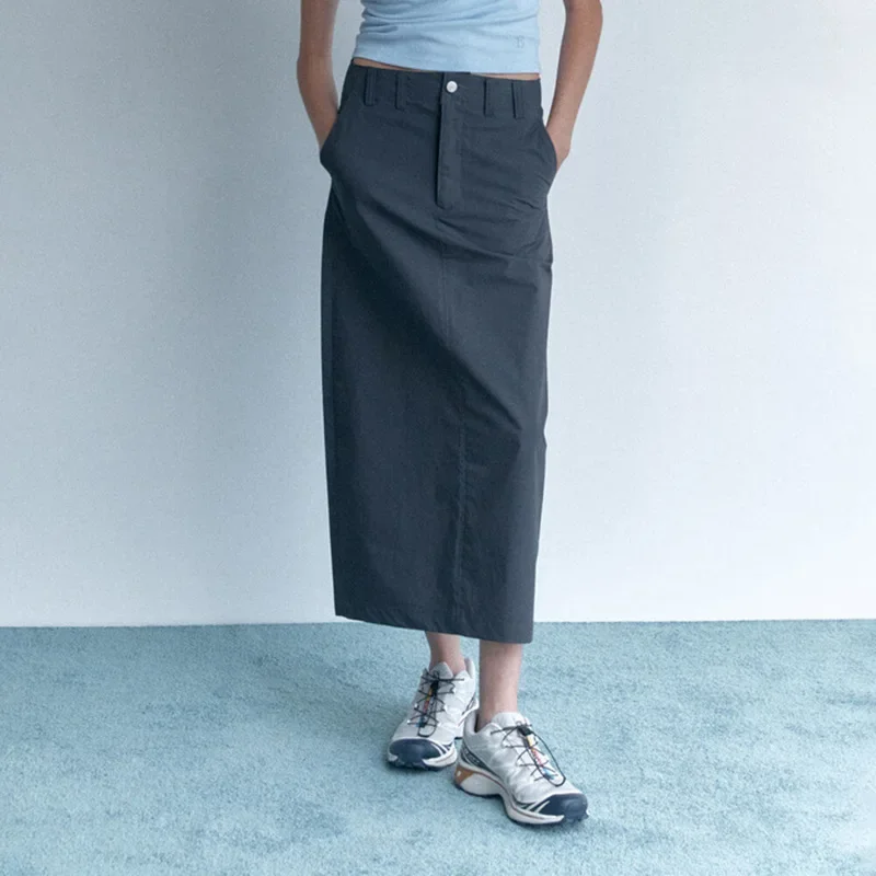 LC@ LUXURY Simple Straight Tube Casual Half Length Skirt for Women with A Natural Waist Design in Early Autumn 2024