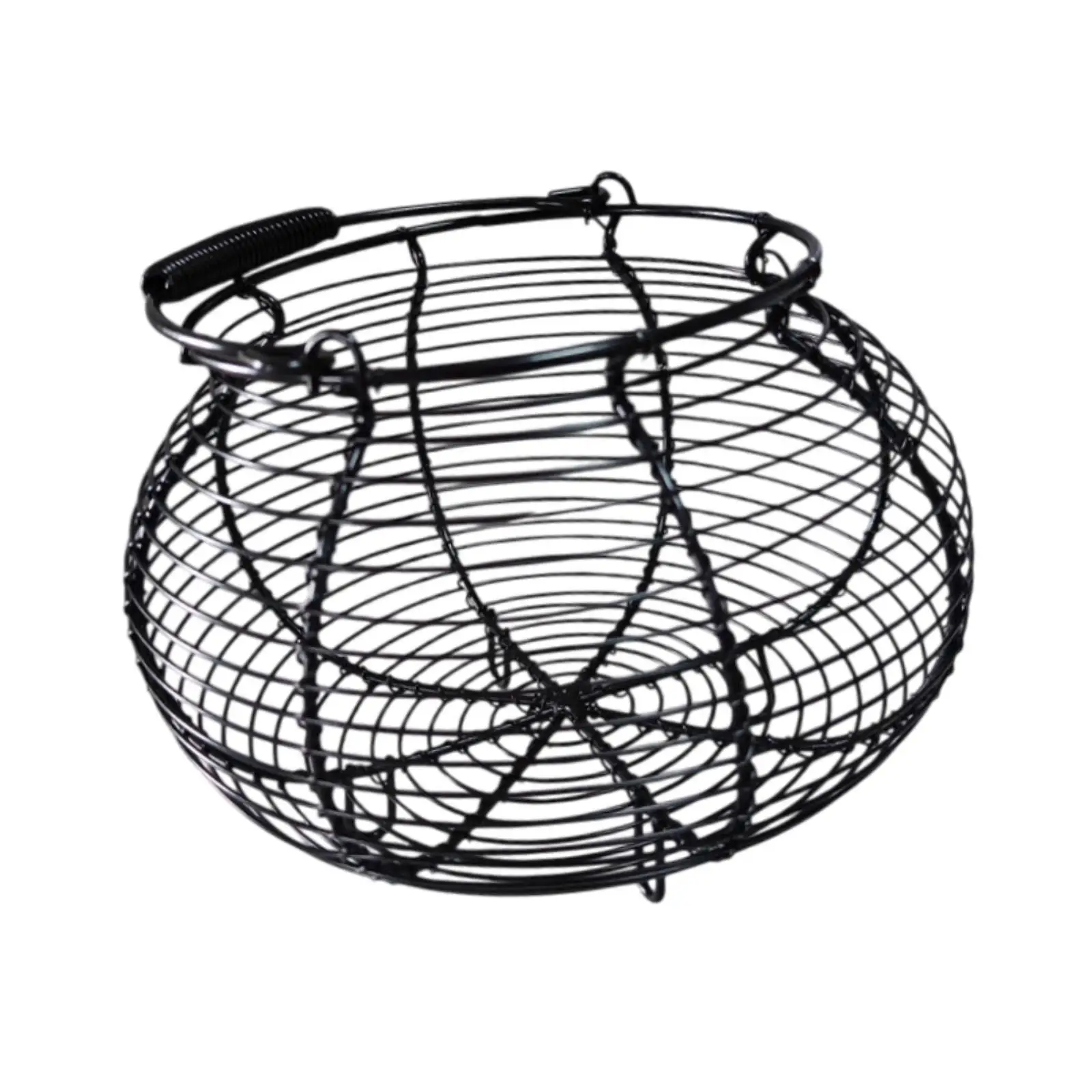 Wire Egg Basket Container Decorative Organizer Countertop Holder Egg Collecting Basket Chicken Egg Holder for Food Snack Eggs