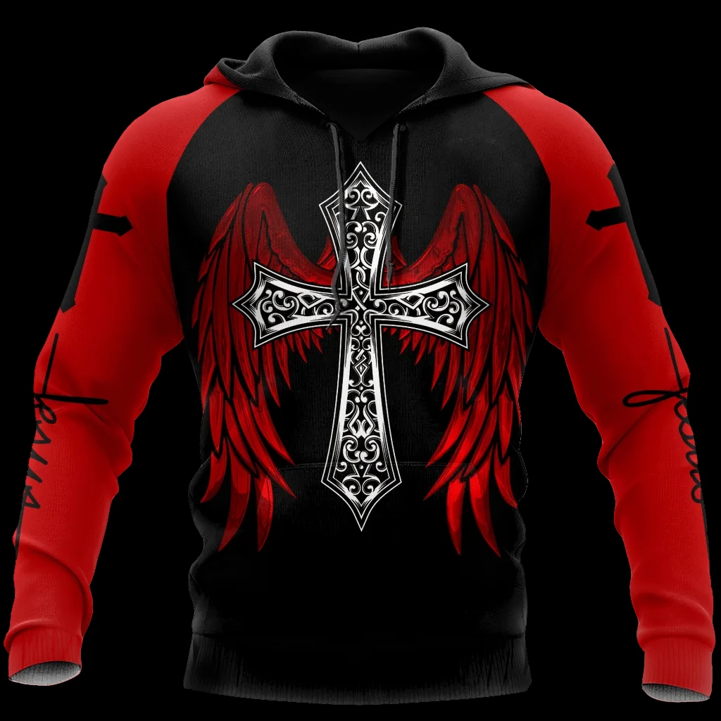 

Skeleton Cross Terror Red 3D Print Sweatshirt Pullover Men/Women Fashion Hoodie Long Sleeve Harajuku DailyStreetwear Coat