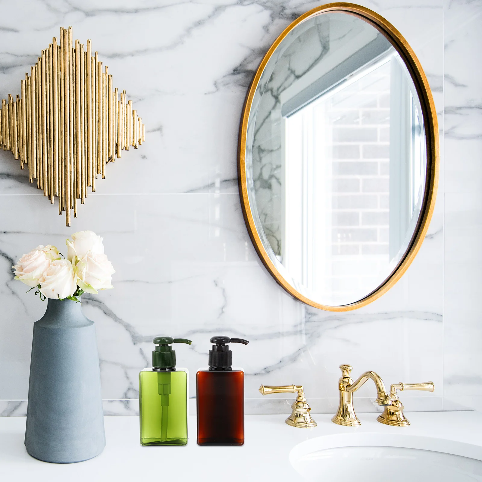 

150Ml Travel Dispenser Bottles Empty Lotion Container For Cosmetics Shampoo Storage Bottle Set Portable Mini Pump Leak Proof