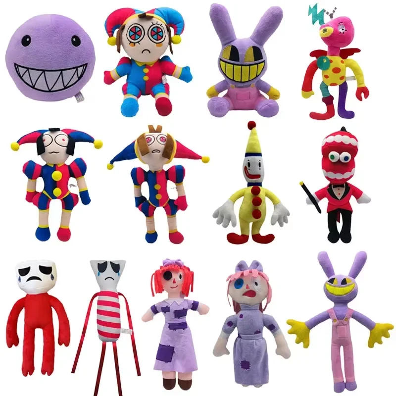 Neu: Der erstaunliche digitale Zirkus – Plüschclown Ragatha Pomni, Cartoon-Jax-Puppe, Joker-Plüsch, weiches Stofftier, Sofa-Dekoration, Weihnachtsgeschenk – Detail 3