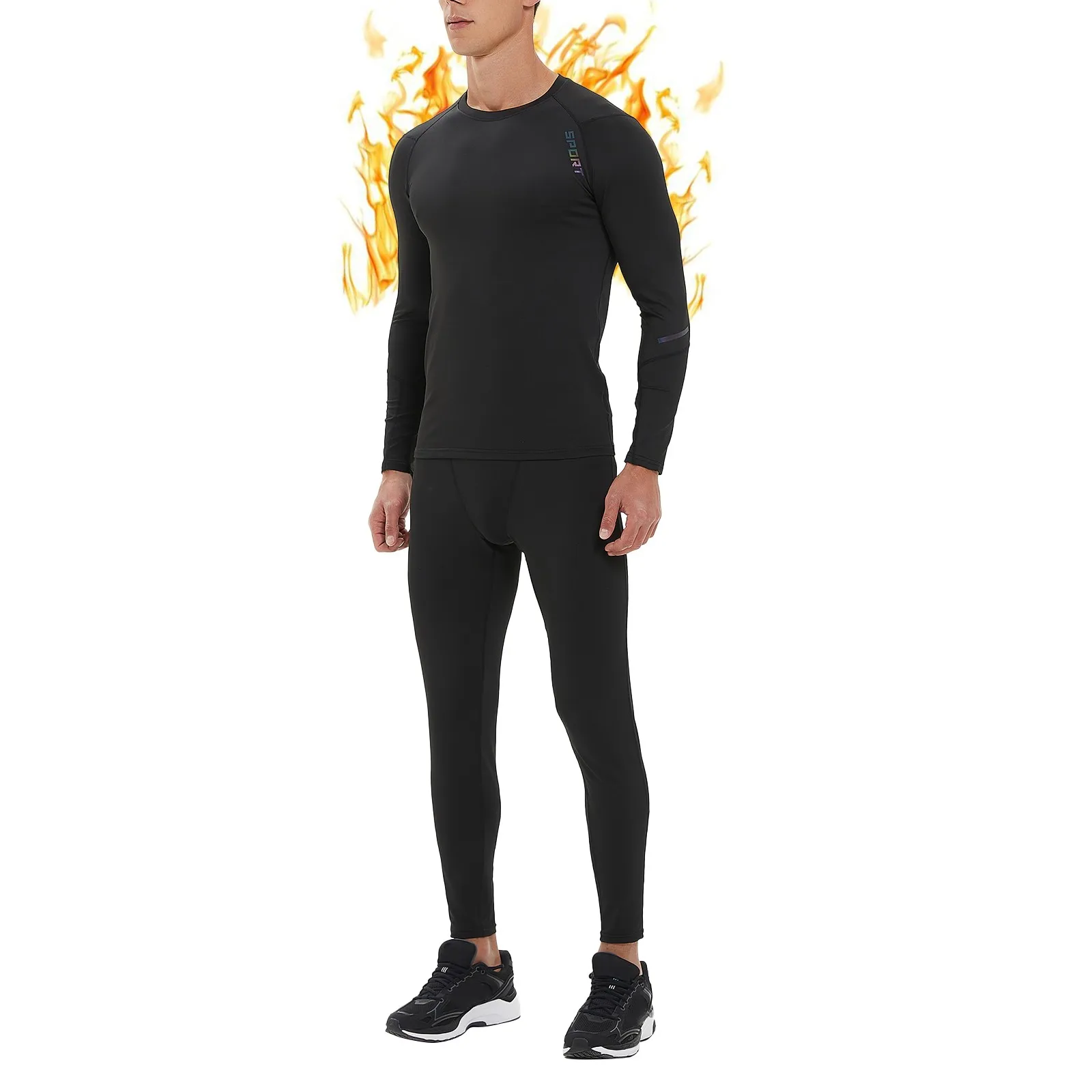 

Winter Mens Thermal Underwear Mens High Compression Quick Drying Sports Suit Thermal Underwear Set Casual Men Clothing Pant Set