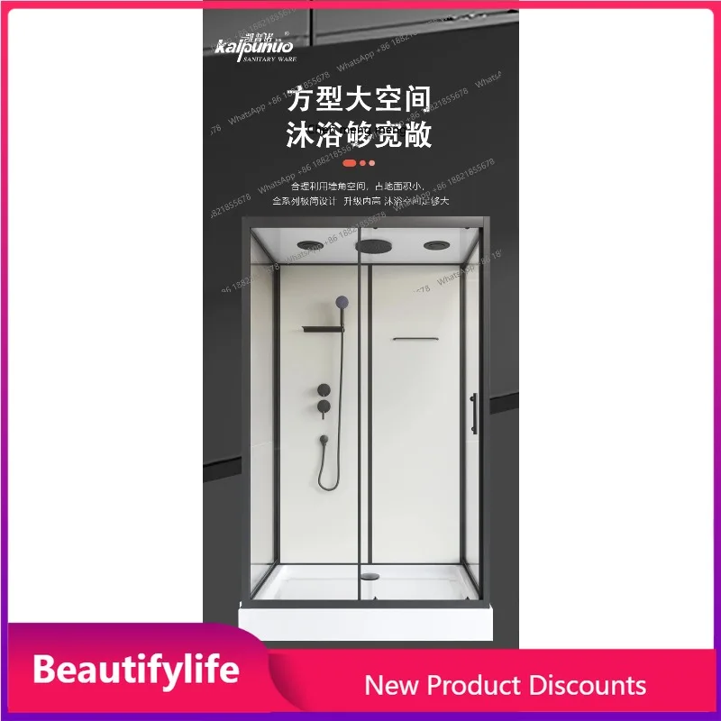 

A17 Shower room Tempered glass Household partition Bathroom Integrated simple bath Sauna