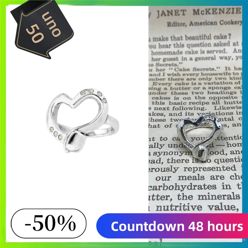 2024 Selling Exquisite High Quality UNO DE 50 Fashion Classic 925 Ring Jewelry Romantic Holiday Gift