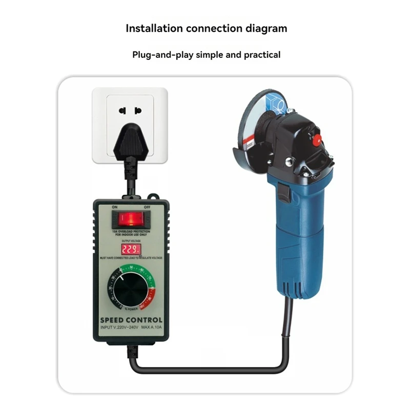 4000W Variable Voltage Regulator Grinders Controller - Speed Controller Frequency Converter