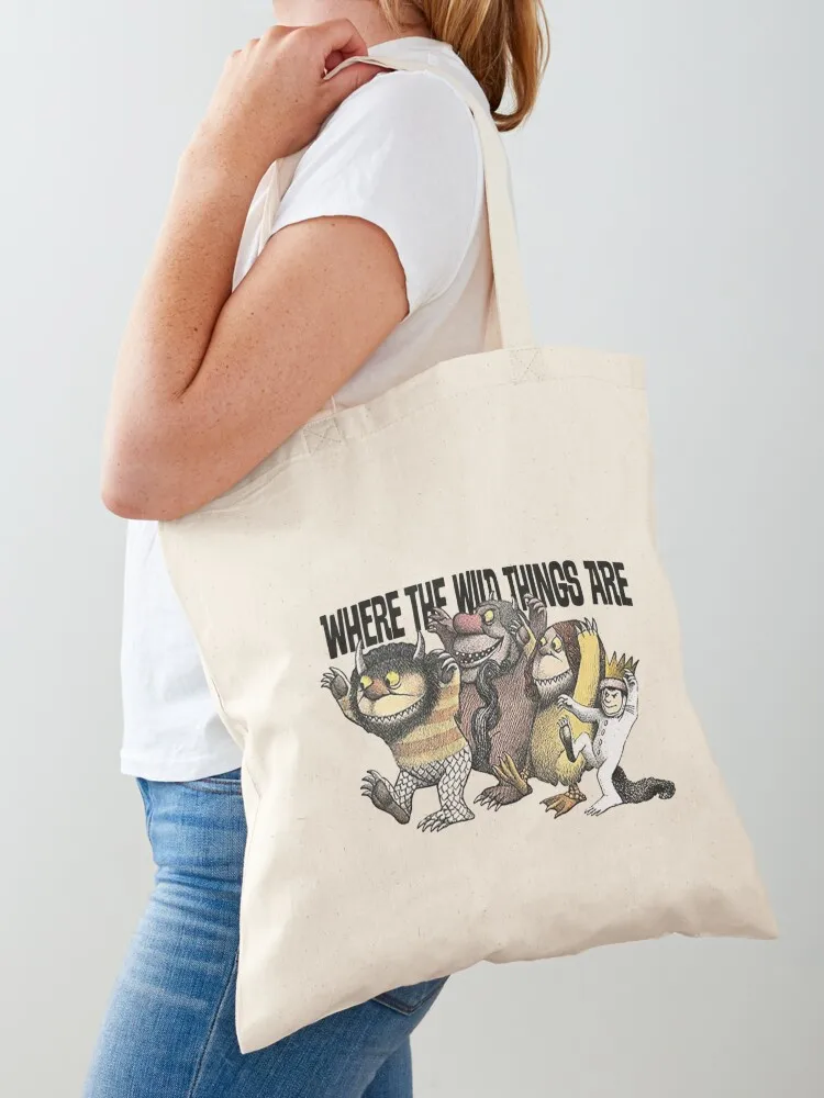 

WHERE THE WILD THINGS ARE TShirt Tote Bag shopper bags for women Women's shopper bag tote bag screen Shopper