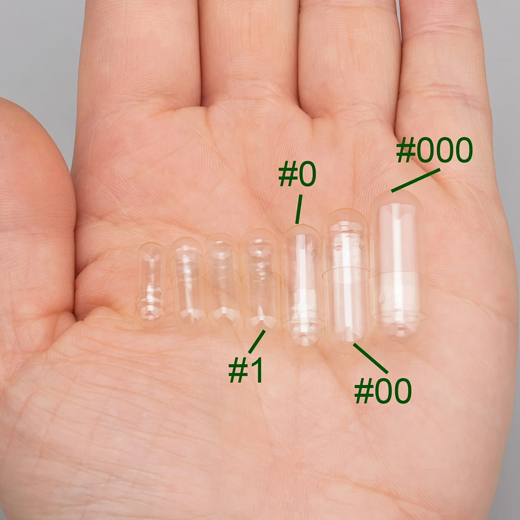 Capsules Empty, Clear Empty Vegan Capsules 100 Count with Filling Spoon, Vegetarian/Vegetable Pill Capsule, Large Size for Pill