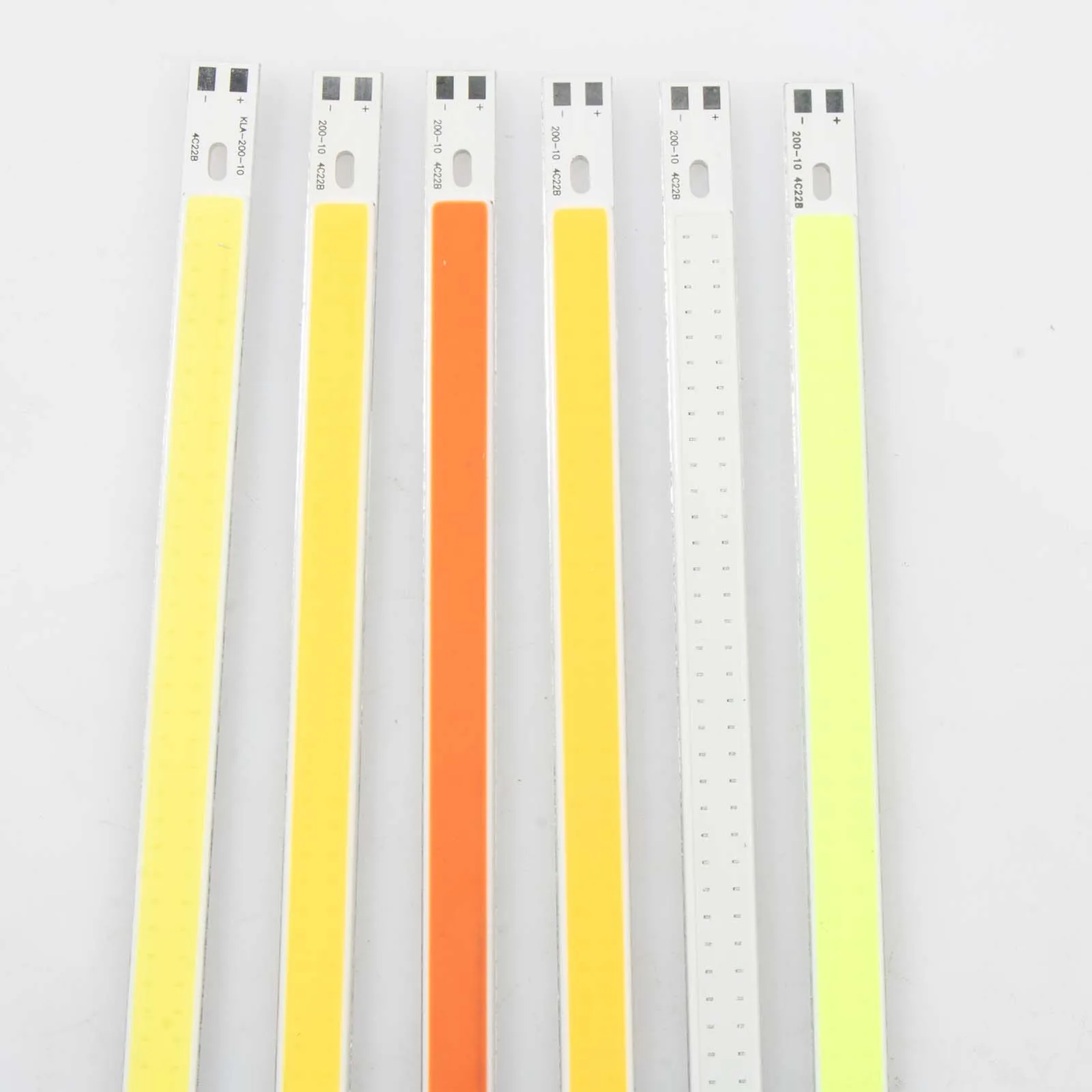 200X10Mm Cob Led Lichtstrip Lamp 12V Wit Rood Groen Blauw Roze