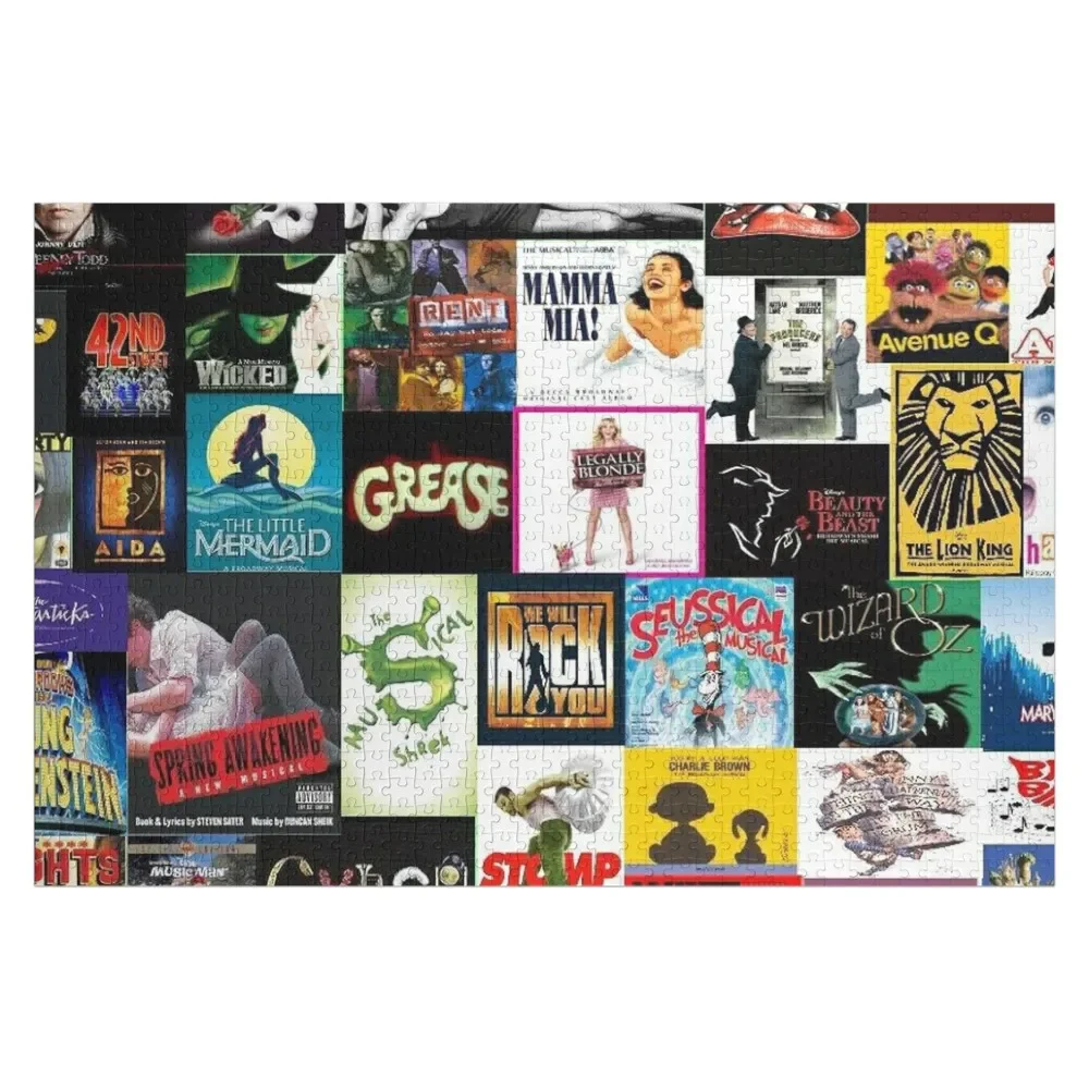 

Broadway Musical Collage 2 Jigsaw Puzzle Wood Name Wooden Jigsaws For Adults Wooden Decor Paintings Puzzle