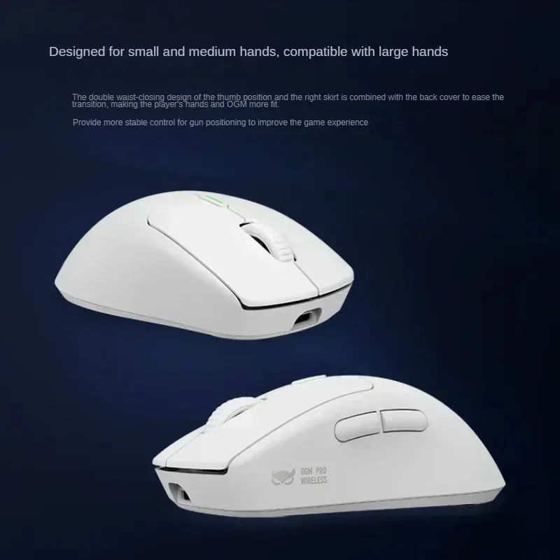 Waizowl OGM Pro Mouse da gioco Tri-mode Wireless Bluetooth PAW3395 Mouse e-sport Leggero personalizzato PC Gamer Laptop Accessori