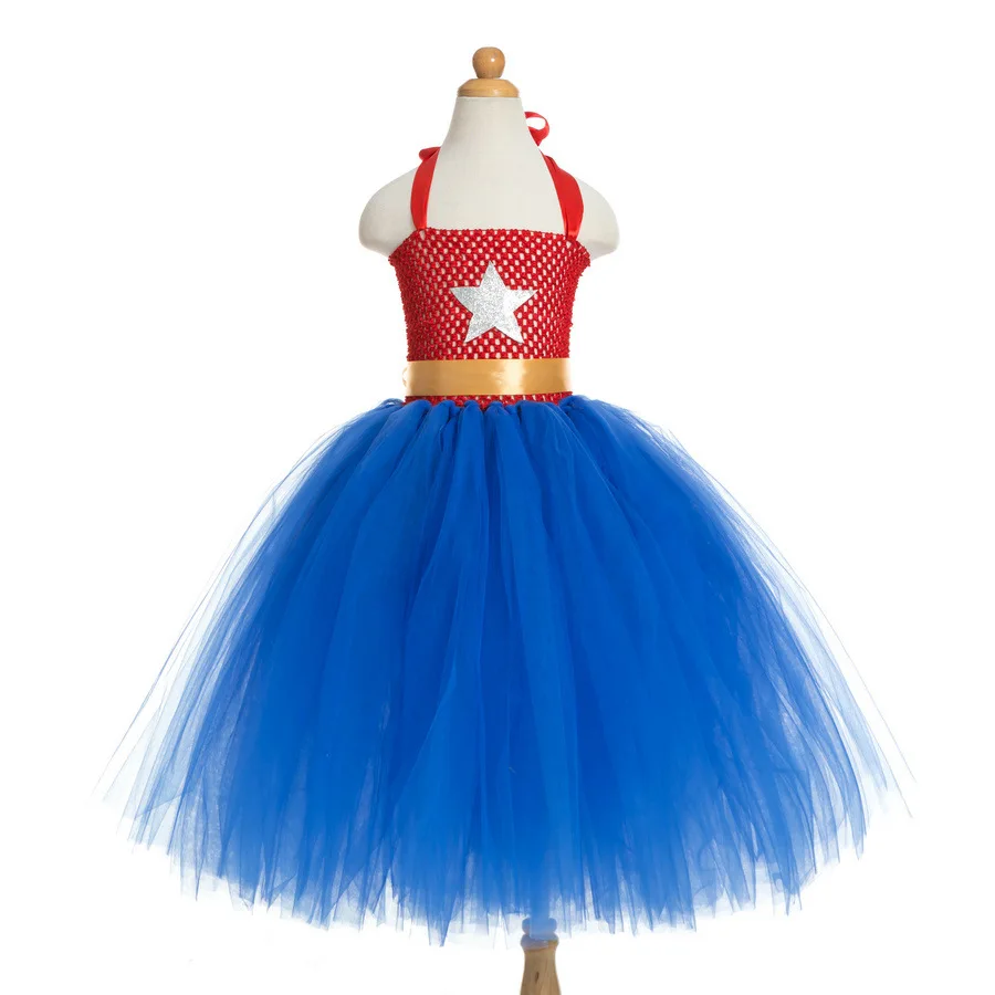 Superhero Girls Costume Tutu Dress Kids Party Dresses Clown Zombie Cosplay Halloween Costume for Girl Fancy Dress Up Clothes