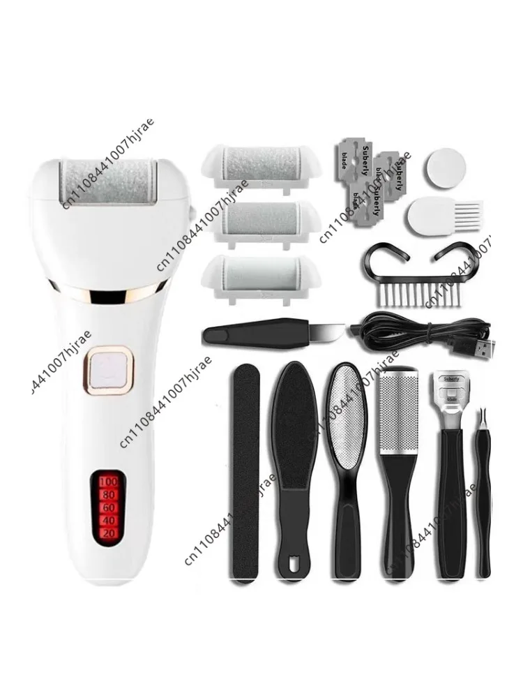 Waterproof Electric Foot Care Tool Replaceable Grinding Heads Dead Skin Remover