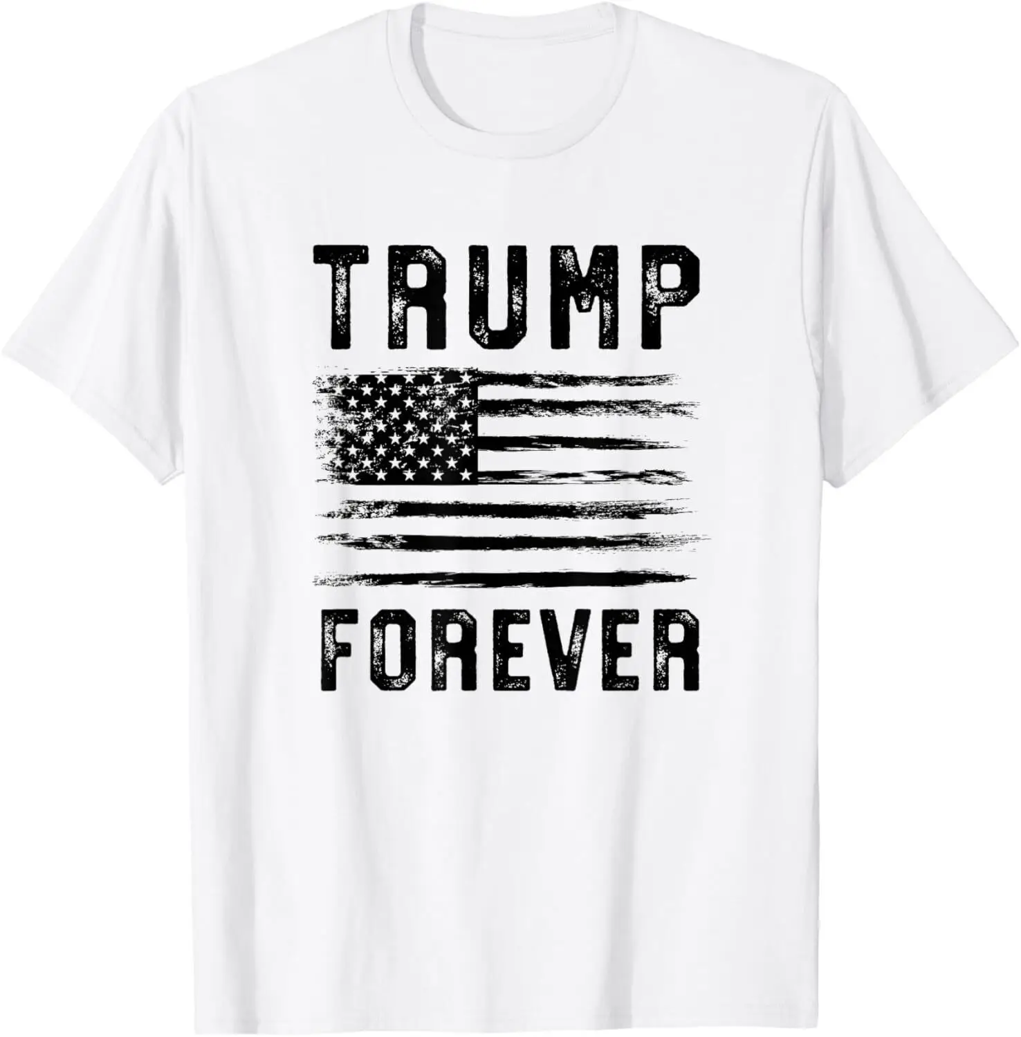 

Trump 2024 Grunge Flag Trump Forever 2024 4Eva Trump 2024 T-Shirt