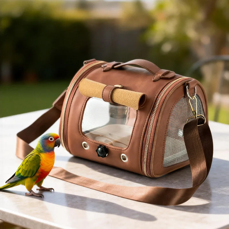

Parrot Outgoing Bag Bird Portable Carrier Bag Winter Small Pet Supplies Hamster Reptile Crossbody Bag Outdoor Bird Carrier