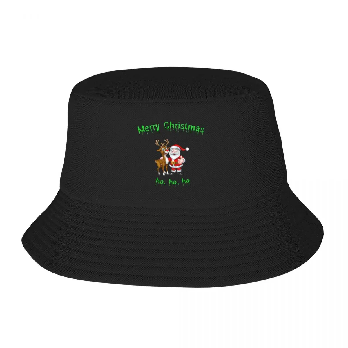 

Merry Christmas Bucket Hat summer hats sun hat cute Boy Child Hat Women's