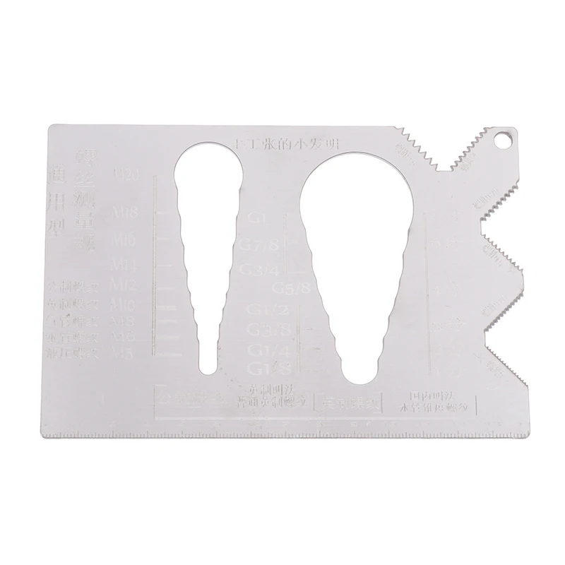 

Accurate Metric Thread Measuring Ruler For Engineering Automotive Maintenance Household Screw Thread Gauge Bolt Measuring Tool