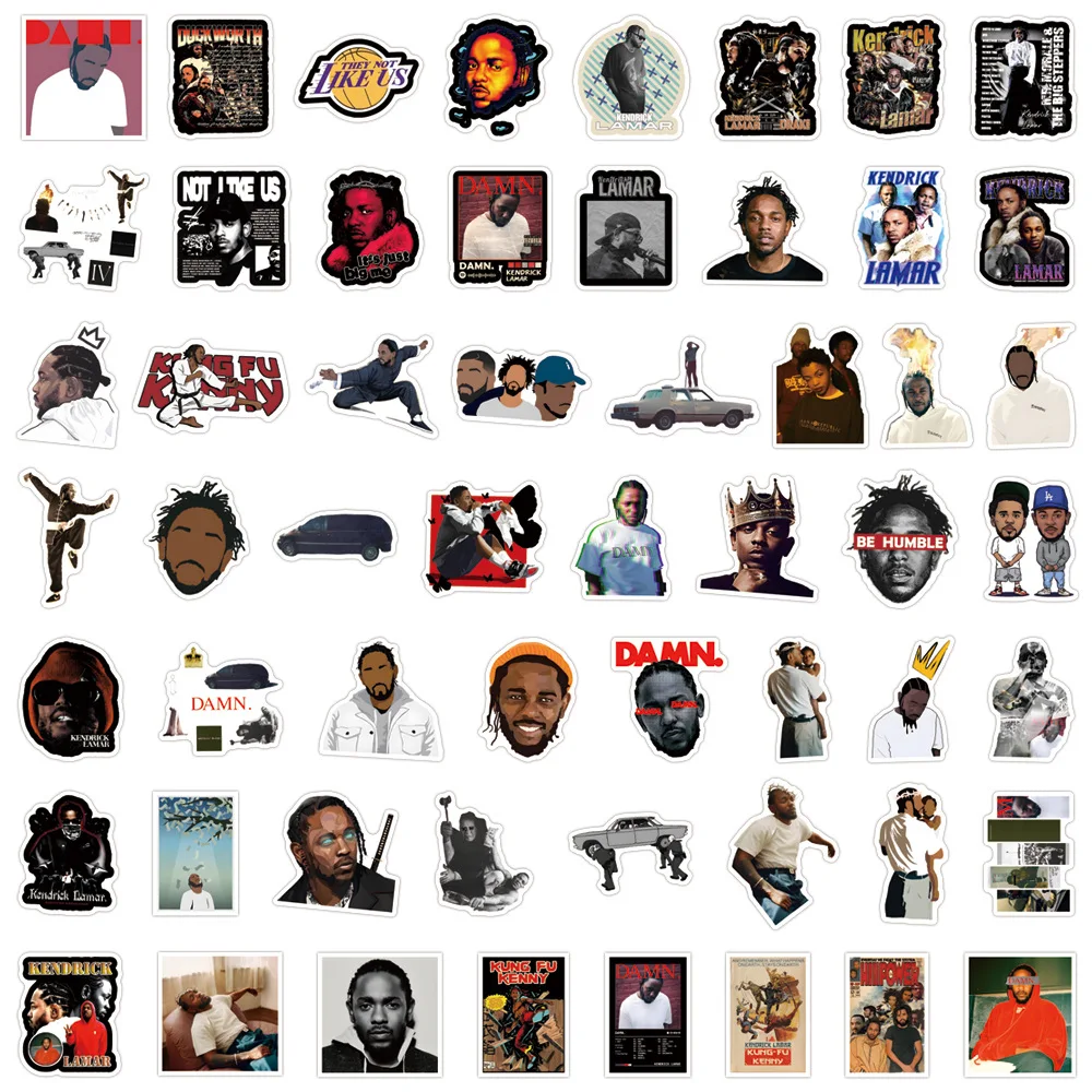 สติกเกอร์ Kendrick Lamar แร็ปเปอร์ นักร้อง 10/55 ชิ้น กันน้ำ ลายกราฟฟิตี้ ของเล่นตกแต่ง สำหรับสเก็ตบอร์ด โทรศัพท์ กีตาร์ ของขวัญ