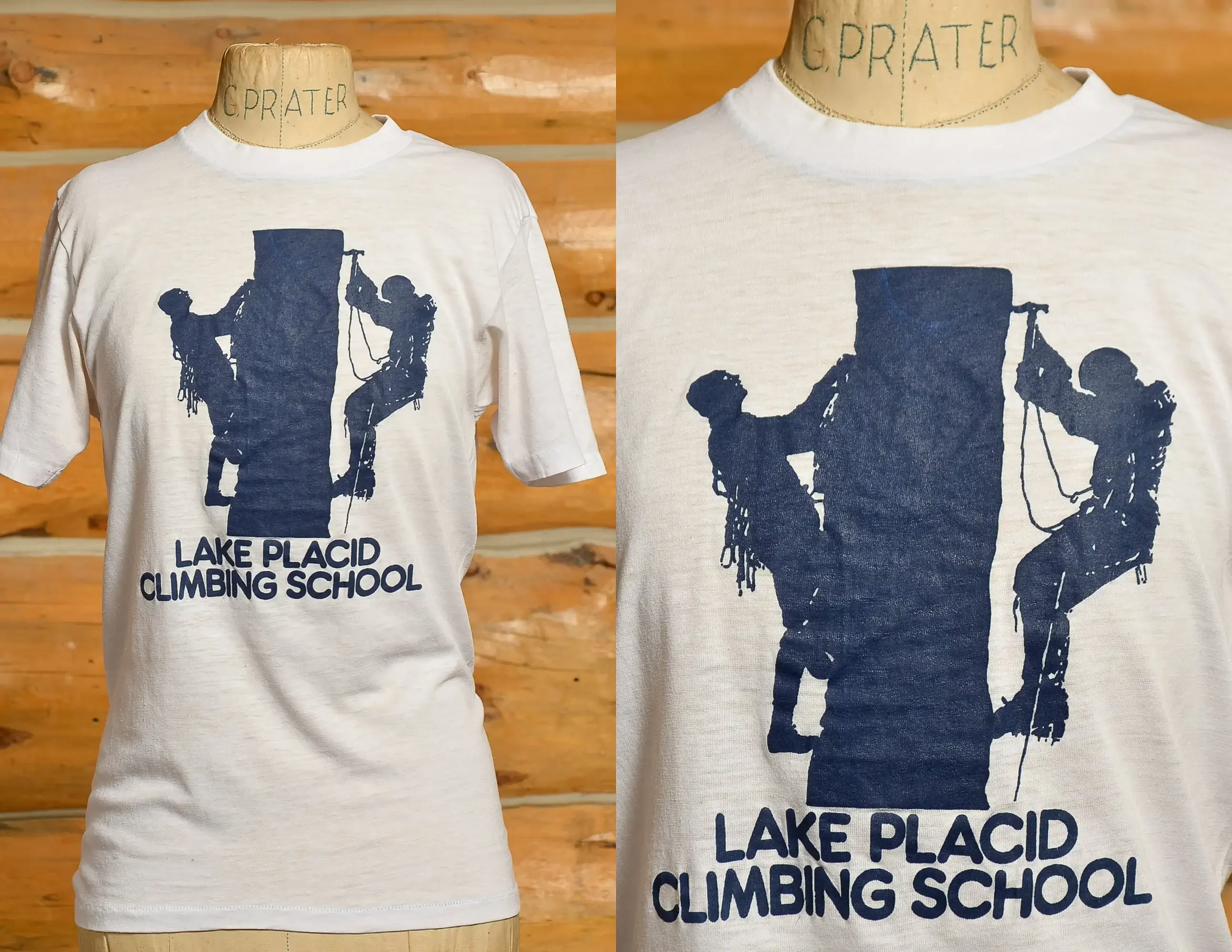 1970s Lake Placid Climbing School New York Mountaineering T T-shirt