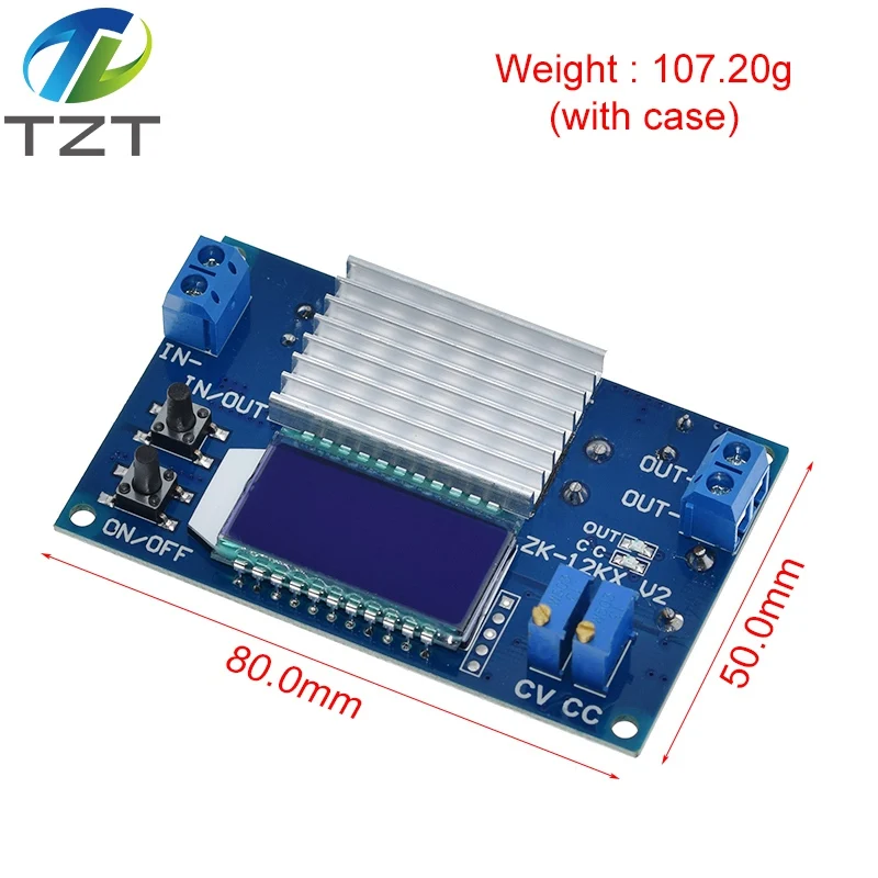 Imagem -02 - Tensão Constante Constante Atual Display Lcd Digital Ajustável Step-down Módulo de Alimentação 12a