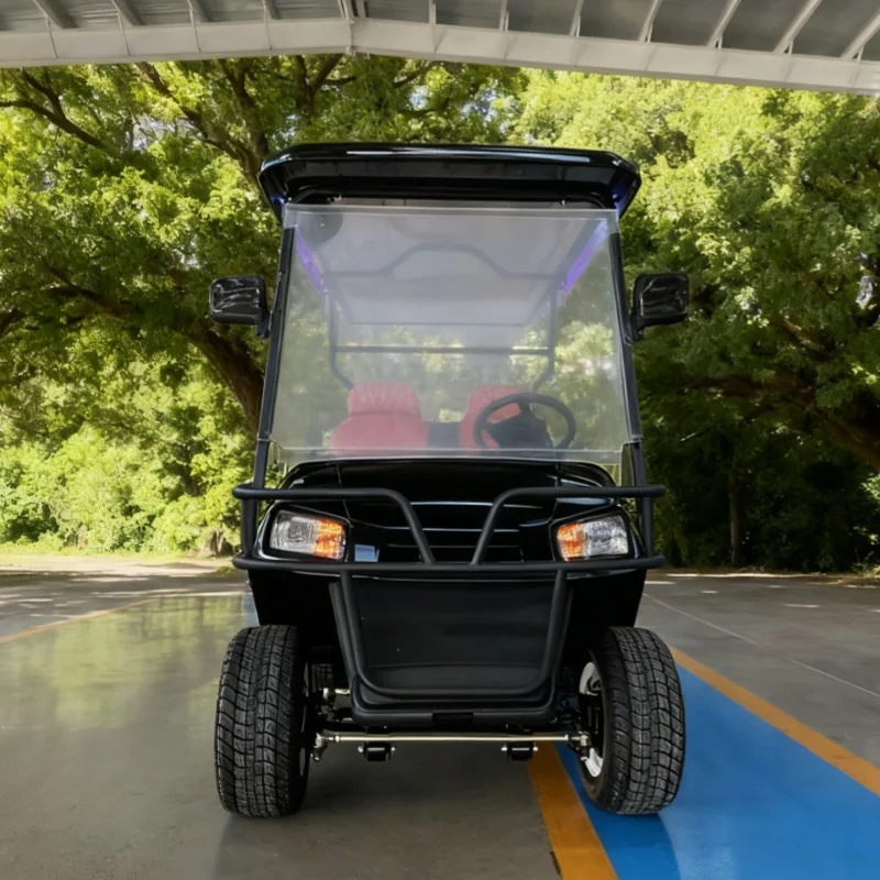 

72V Golf Cart Lithium Battery Electric 2+2 Seater Street Legal 4 Passenger Electric Golf Cart On Sale With Roof Ambient Light