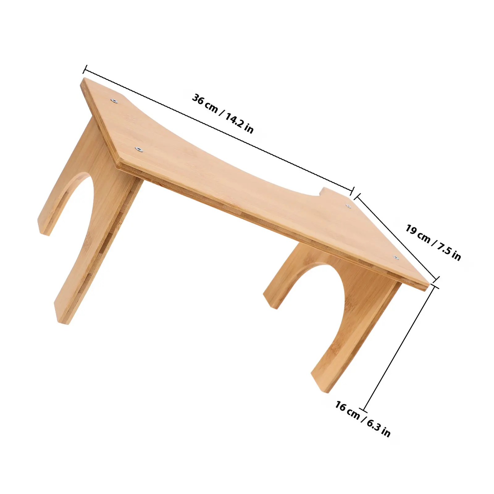 Wooden Toilet Stool Solid Wood Squat Step Stool Bathroom Footrest for Better Pooping Squaty Potty Step Up Toilet Trainer view 2