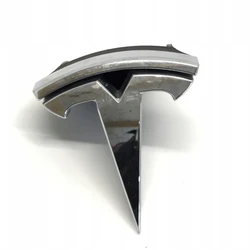 Front Bumper Emblem T Badge Logo For Tesla Model S 2016-2022 105368600F Car Accessories