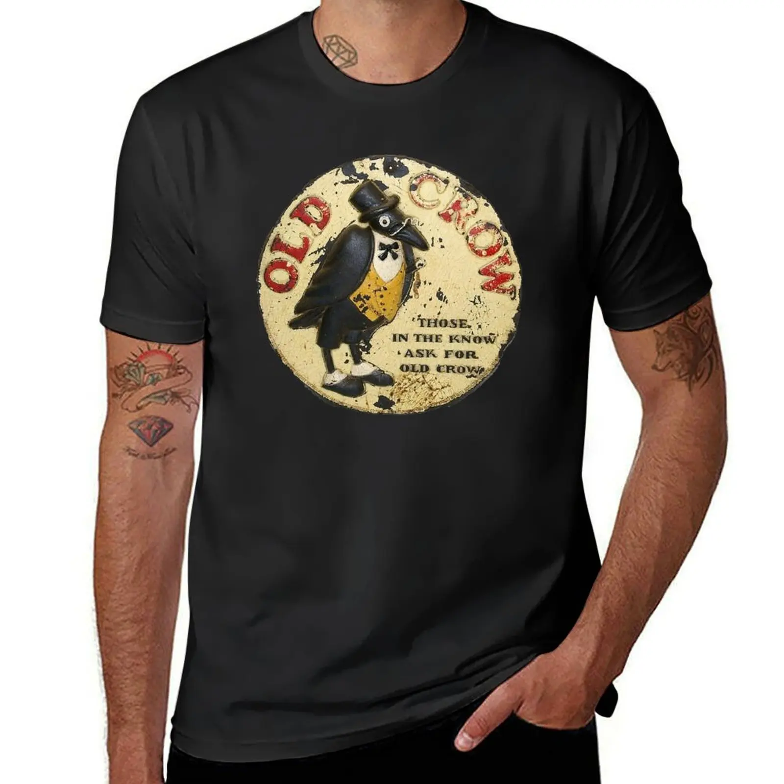 Old Crow Whiskey Vintage Advert The Original Sour mash Whiskey Invented by Dr James Crow Tshirt Classic T T-Shirt