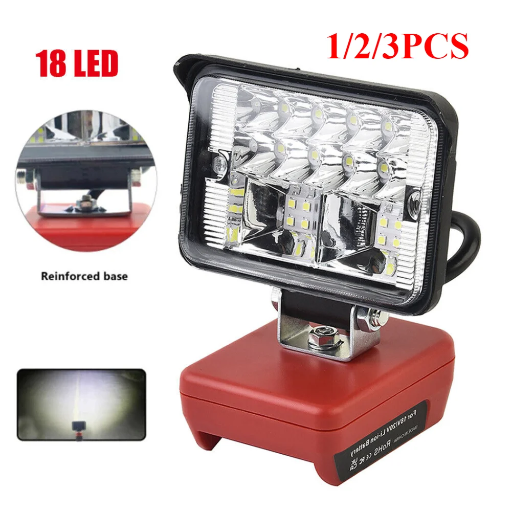 3Inch LED Work Light Electric Torch Spotlight Emergency Flood Lamp Camping Lamp Flashlight For Milwaukee Lithium M18 20V Battery