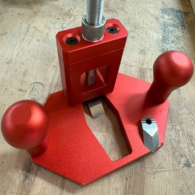 1Pc Router Plane Carpentry Handheld Grooving Planer Tool for Cutting Grooves Mortise with 2pc Blade Woodworking Tool