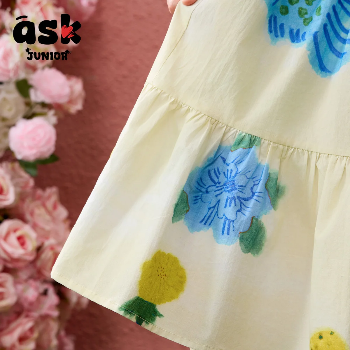 اسأل الفتيات الصغار الربيع منتصف وكبار السن زهرة التباين اللباس عارضة #6