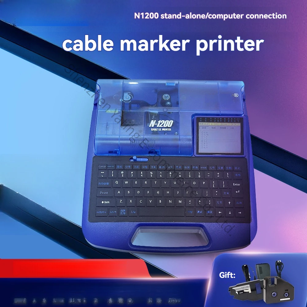 Line Number Machine N1200 Electronic PVC Number Pipe Coding Machine Heat Shrinkable Sleeve Marking Machine Printer Automatic