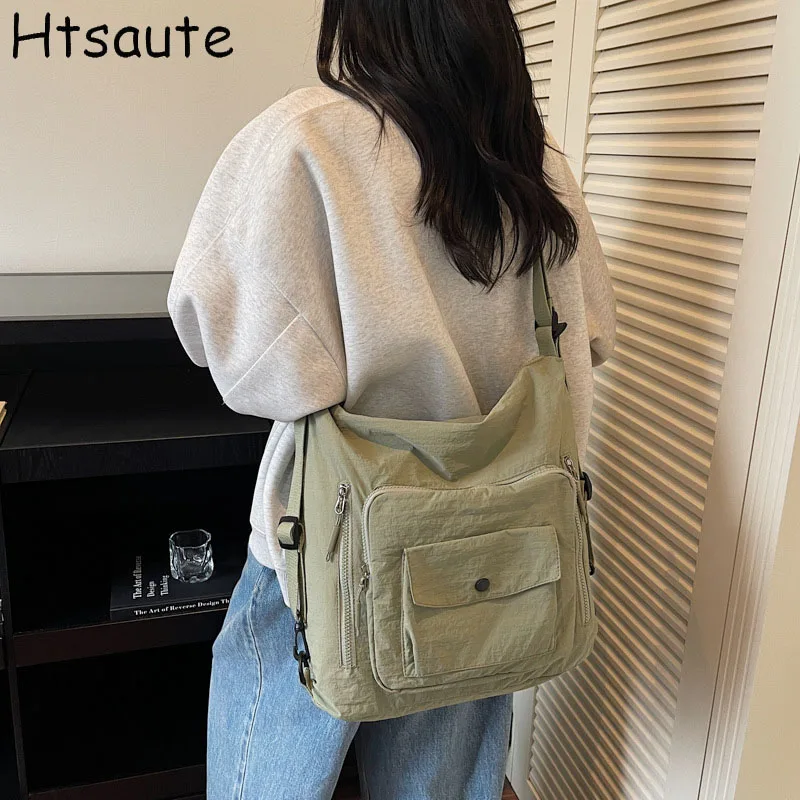 

Simple Shaped Tote Bag Ladies Large-capacity Women's Handbag Single Shoulder Bag Trendy Casual Hand-held Nylon Messenger Bag