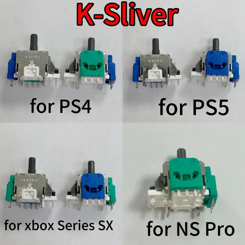 25 шт./лот K-Sliver электромагнитный IC джойстик Hall для PS4 для PS5 для контроллера XBOXGamepad 3D аналоговый магнитный джойстик