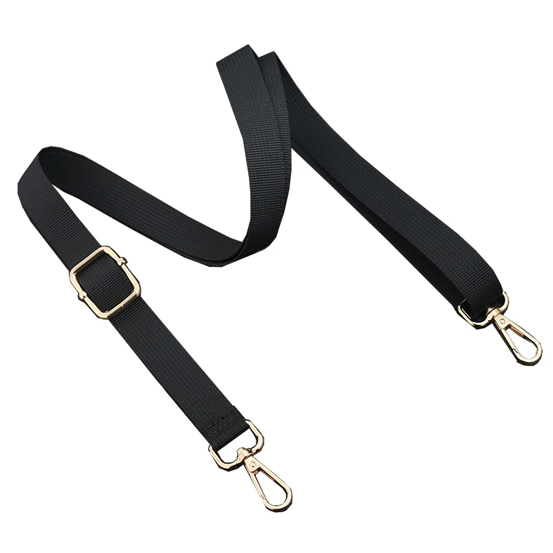 Bandolera de hombro ajustable para mujer, 1 piezas, cinturón de Color negro, correas de bolso cruzado, accesorios de repuesto