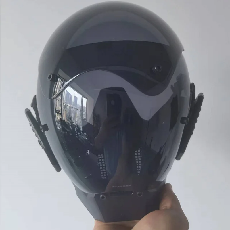 New Cyberpunk Helmet Shinobi Mask Robot Samurai Mask Cosplay Techwear Cyber Punk Hi-Tech Helmet Armor Futuristic Toys Gift