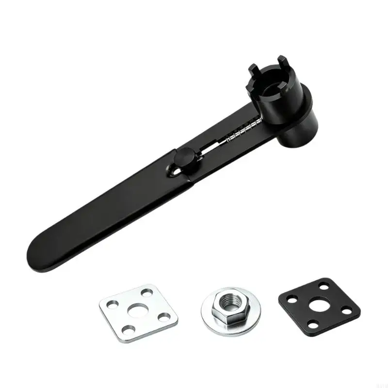 Grinder Lock Nut Wrench 3 in 1 Steel Lock Nut Removal Tool with MultiNotch Head Thick Flat Handle for Angle Grinder M4YD