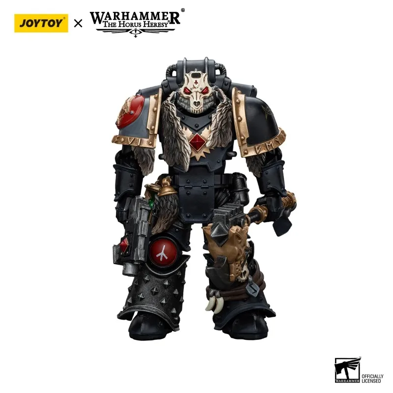 Joytoy warhammer 40k 1/18 figura de ação com articulações articuladas anime 12.1cm lobos espaciais pacote deathsworn brinquedo modelo militar