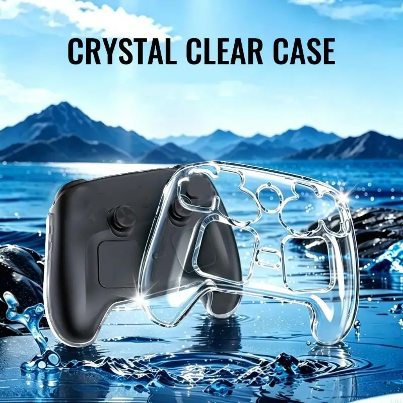 Clear Game Controller Protective Shell for Steam Controller 2, Hard Cover with Tailored Openings, Visible Controls for K1KF
